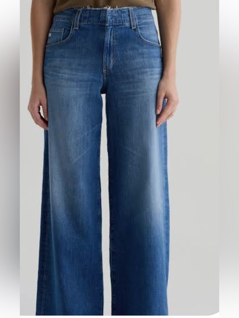 AG Los Angeles Deven High Waist Ultra Wide Leg Jeans